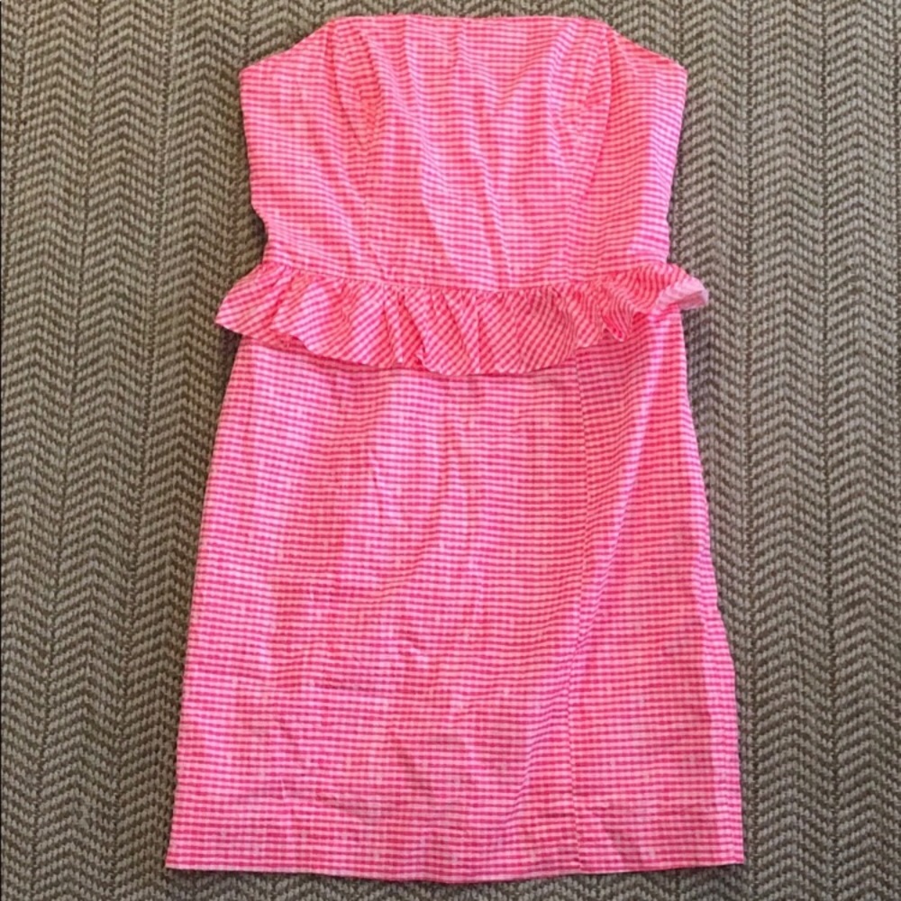 Strapless Gingham dress Lily Pulitzer